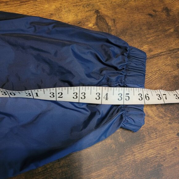 Columbia Packable Windbreaker L Navy Blue Zip Pockets Outdoor Gorpcore - Picture 9 of 9
